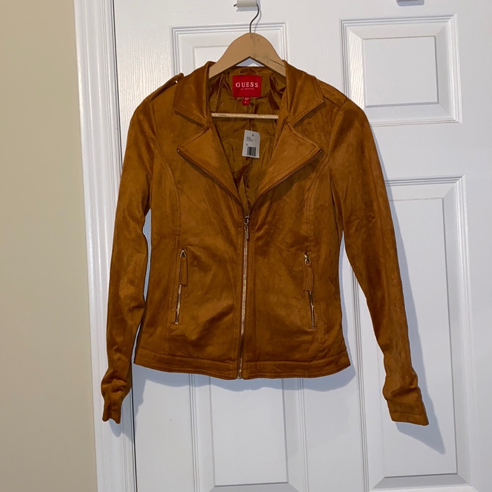 Faux suede jacket